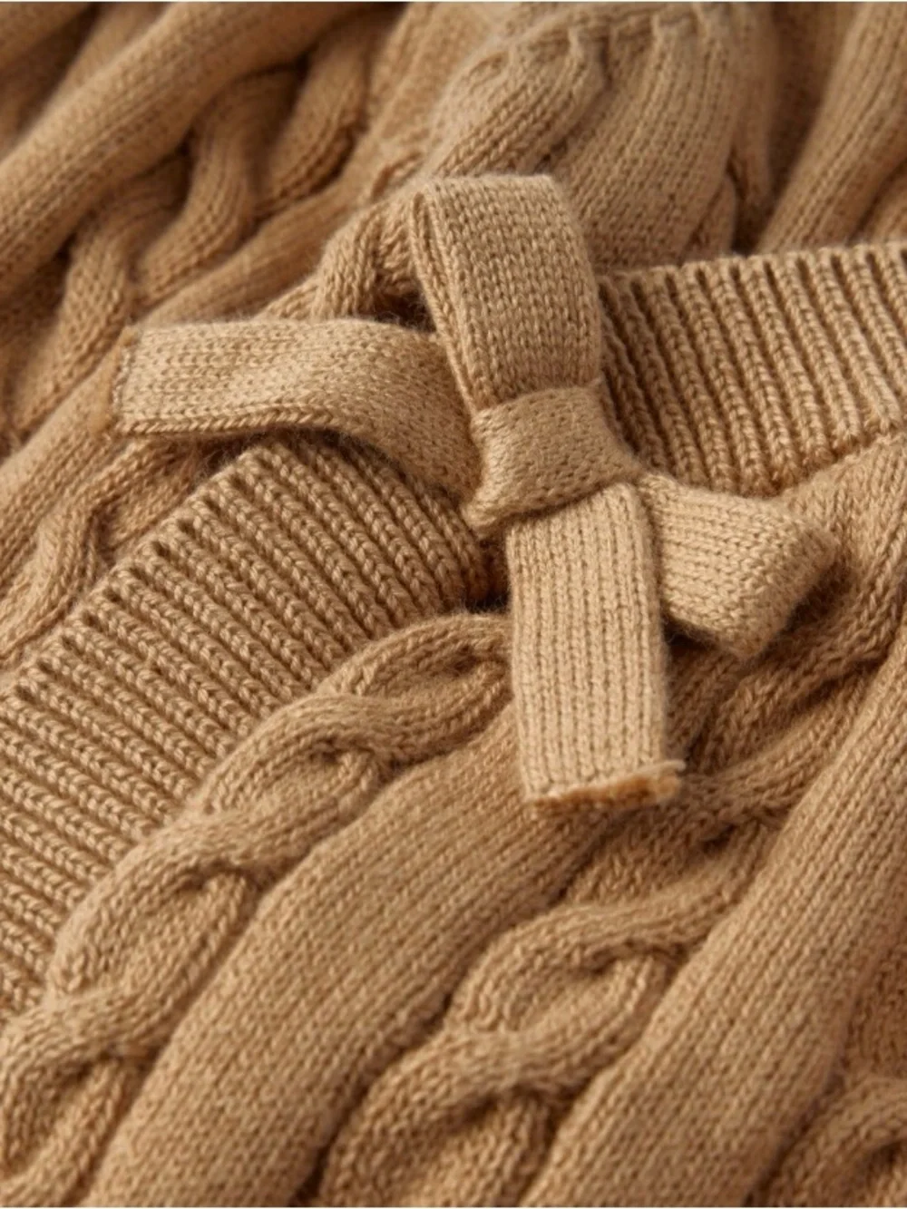 Homegrown by Gymboree Baby 4-Piece Tan Cable Knit Set 18-24 Months